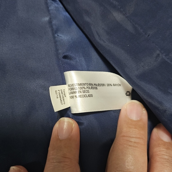 Cat & Jack Kid's Black Blazer with Blue Lining, 2 front button Size 7 - Picture 6 of 12